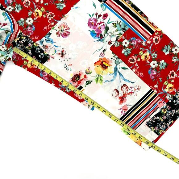 Maree Pour Toi floral patchwork print cropped pants Size 20 - Picture 11 of 13